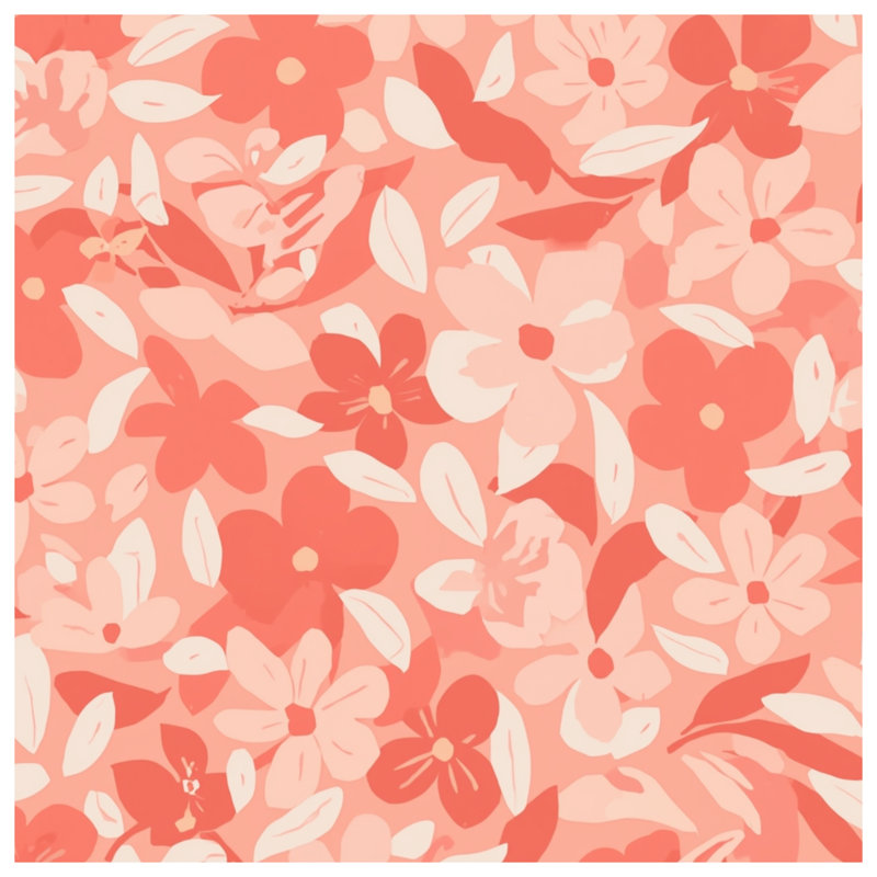 Pink Floral Pattern Blankets, 50in W x 60in H