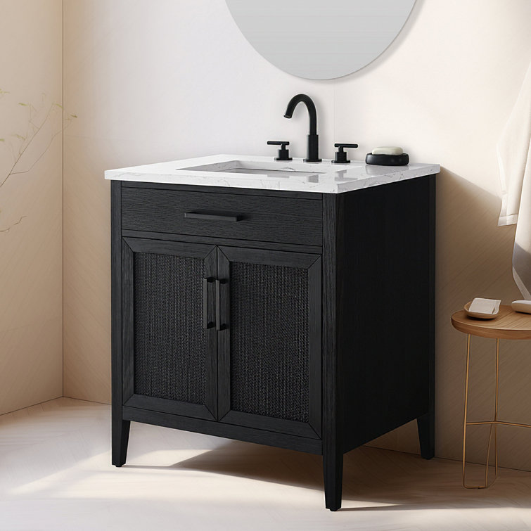 Sebastiano 30'' Single Bathroom Vanity with Engineered Stone Top