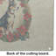 Planche à découper en verre Basenji Christmas Flowers