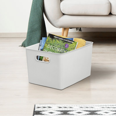 Ribbed Plastic Basket