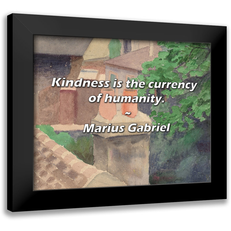 Marius Gabriel Quote: Kindness is the currency of humanity.