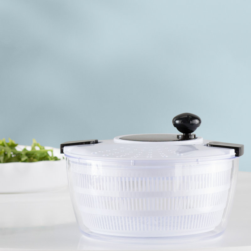 Salad Spinner with Locking and Straining Lid