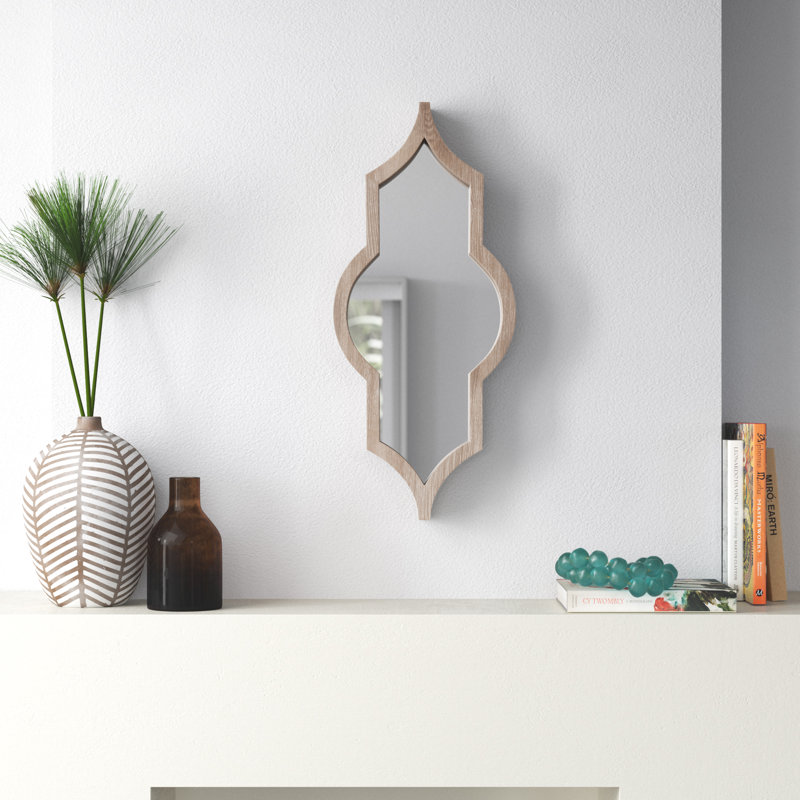 Miroir d'appoint Arlo, Semi-métallique naturel