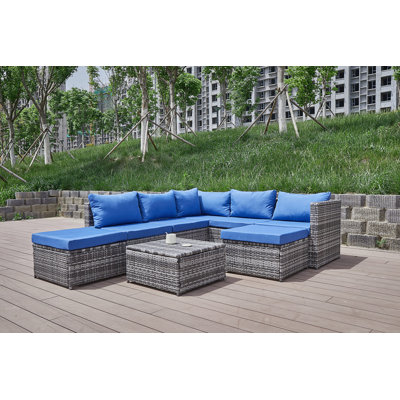 Patio Sofa With Cushions