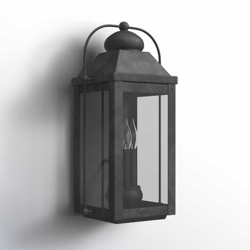 Anchorage 4-Light Outdoor Wall Lantern, Aged Zinc, 3