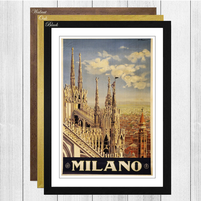 Single Picture Frame Print, Black