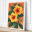 Hibiscus in Gold Botanical - Wrapped Canvas-1545310880-1545310906