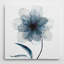 Indigo Bloom II - impression sur toile tendue-25250780