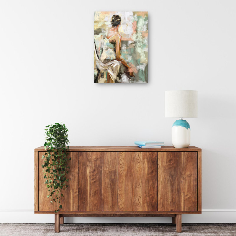 Intuition I Large Multicolor Canvas Art Print