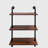 Industrial Pipe Shelf 3 Tier and 2 Tier Wall Mounted Shelves  36in Wood Display Shelves, and 3 additional hooks,Farmhouse Kitchen Bar Shelf, DIY Bookshelf Unit Hanging Wall Shelves for Bedroom...