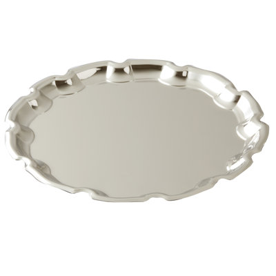Winston Porter Cafferkey Nickel Plated Tray