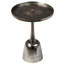 Table d'appoint en aluminium Lashaun, nickel