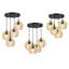 Woods 4 - Light Black Cluster Pendant