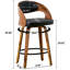 Tabourets de bar pivotants en similicuir 30 po Modern, tabourets de bar en bois avec repose-pieds-122537563-119858595