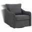 Fauteuil d'appoint pivotant rembourré en tissu-288161466