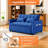 54" Velvet Convertible 3-In-1 Sofa Bed-335867754