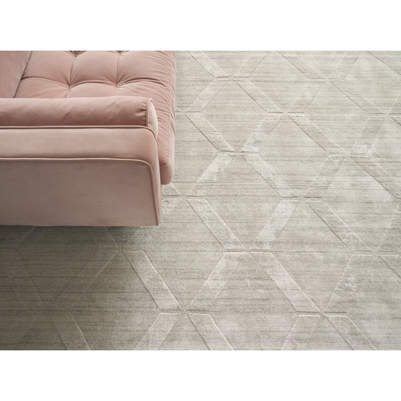 Castelli Chevron Hand-Loomed Ivory Area Rug, Rectangle 9' x 12'
