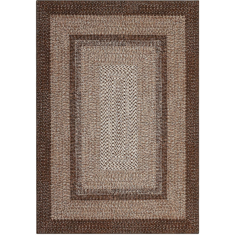 Boho Washable Runner Rug 2x8, Low Pile Stain-Resistant Fabric with Non-Slip Backing, Foldable Thin Design for Hallway Kitchen or Bedroom