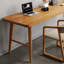 Bureau rectangulaire brun en bois massif-108803821