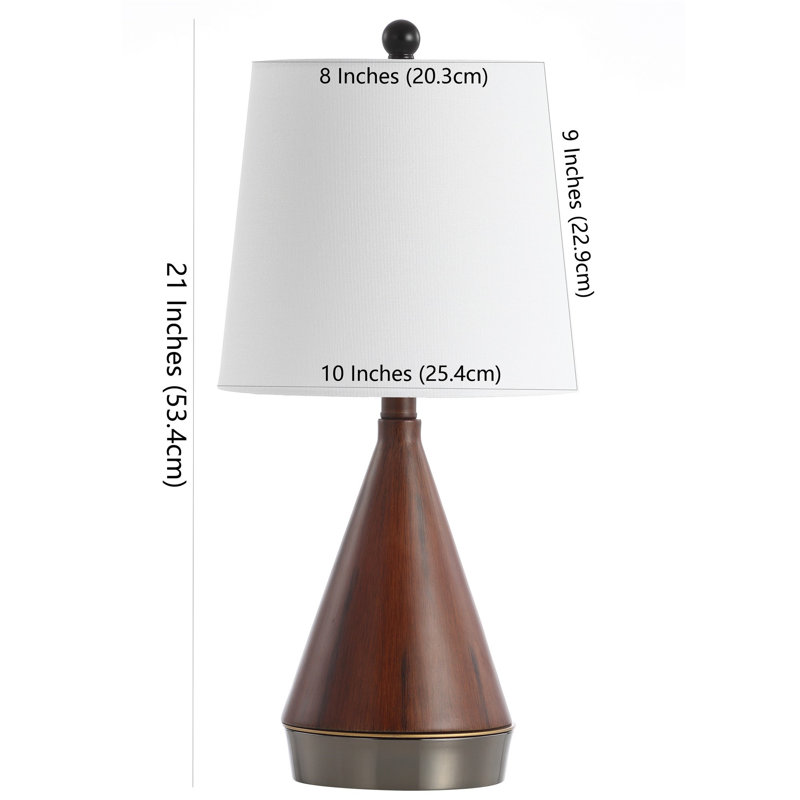 Lampe de table 21 po Jellison, Marron foncé