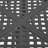 Modern Aluminum Woven Dining Table, Black Matte Antique Shade, Stable Base, 61.28”w X 61.28”d 28.99”h Table With Details, Rust- Construction, 61.28” 28.99