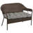 Sunbrella 44" x 18" Contoured Outdoor Wicker Bench Cushion-620469254