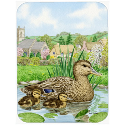 Caroline's Treasures Mallard Duck Glass Cutting Board
