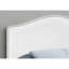 Lit, tête de lit seulement, lit double, chambre à coucher, revêtement, aspect cuir blanc, transitionnel-261822355-261822356