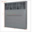 Grand lit escamotable mural avec tablettes supérieures et USB, gris-1903492156