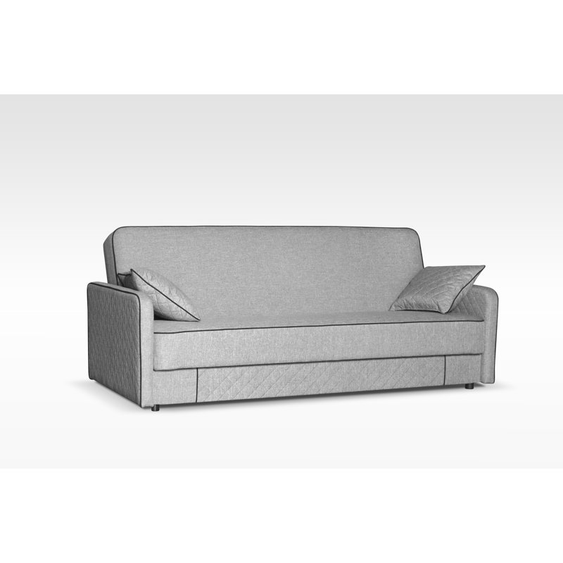 Learah 3 Seater Sofa Bed, Silver