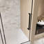 Porte de douche coulissante simple sans cadre-121381981