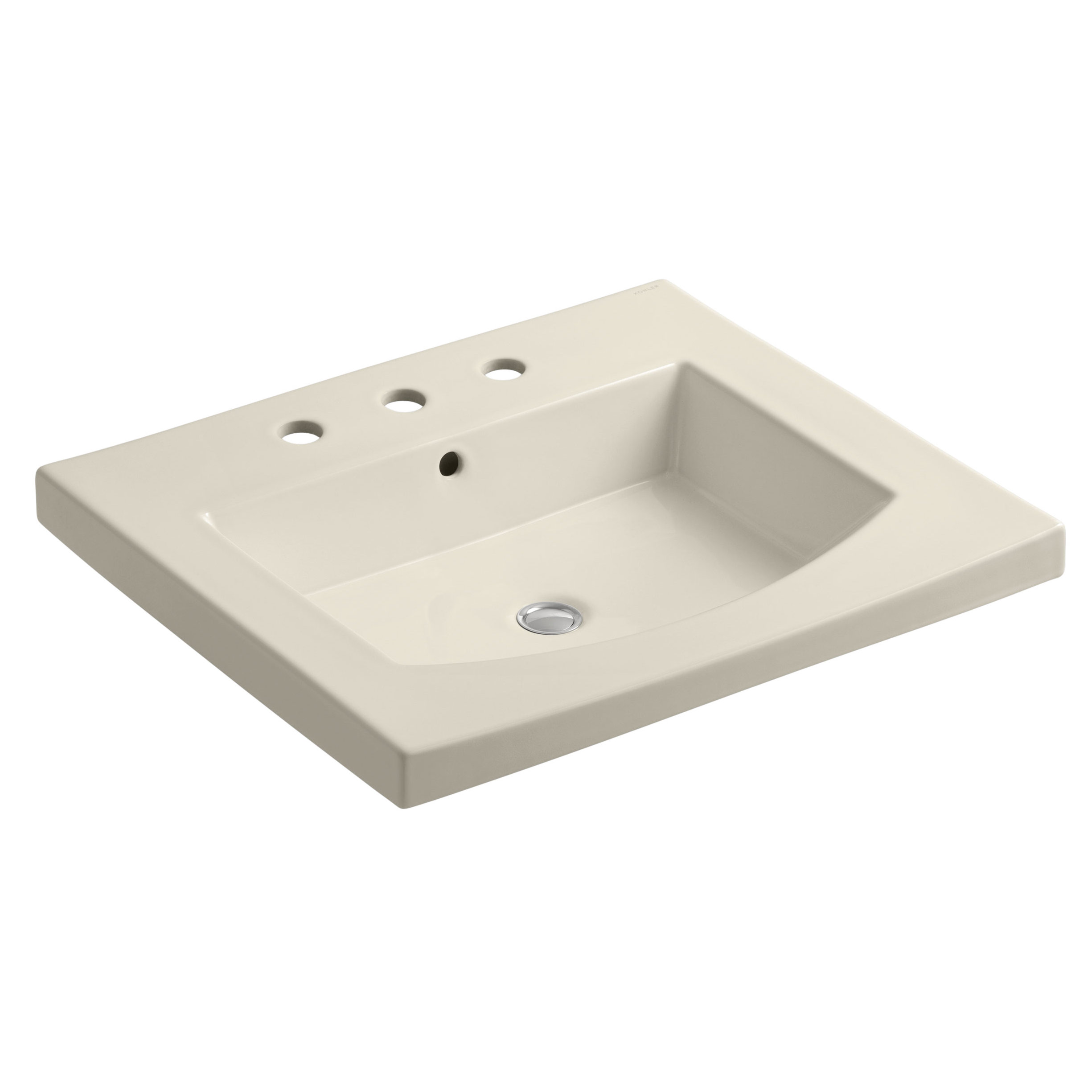 Kohler Persuade Curv Ceramic Rectangular Drop-In Bathroom Sink with