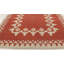 Tapis vintage suédois tissé à plat à double face rouge Mid-20Th Century 4 pi 2 po x 6 pi 3 po Vintage