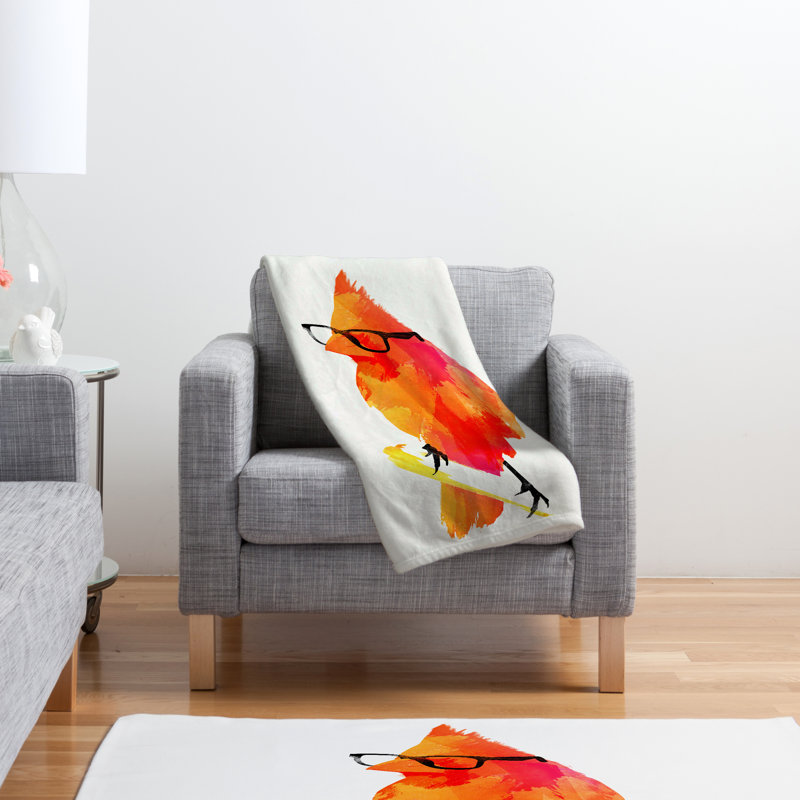 Robert Farkas Throw Blanket, 80" H x 60" W