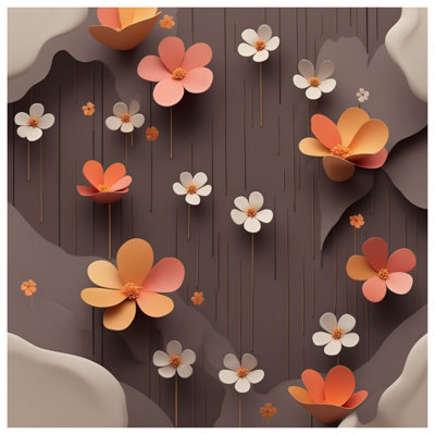 Tapisserie murale en papier «Floral»