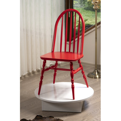 Chaise d'appoint en bois massif Demetiral