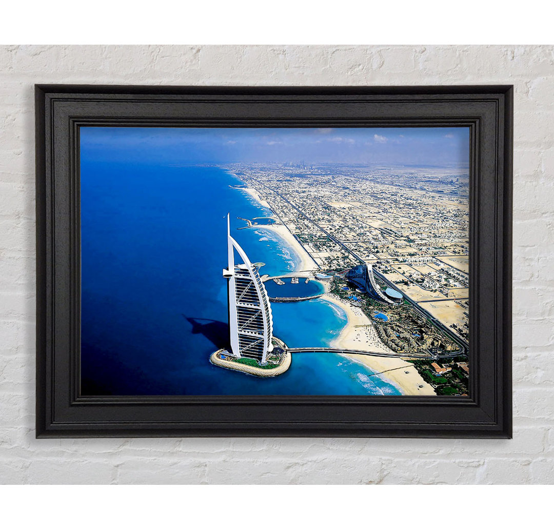 Dubai Beach Front Gerahmter Druck