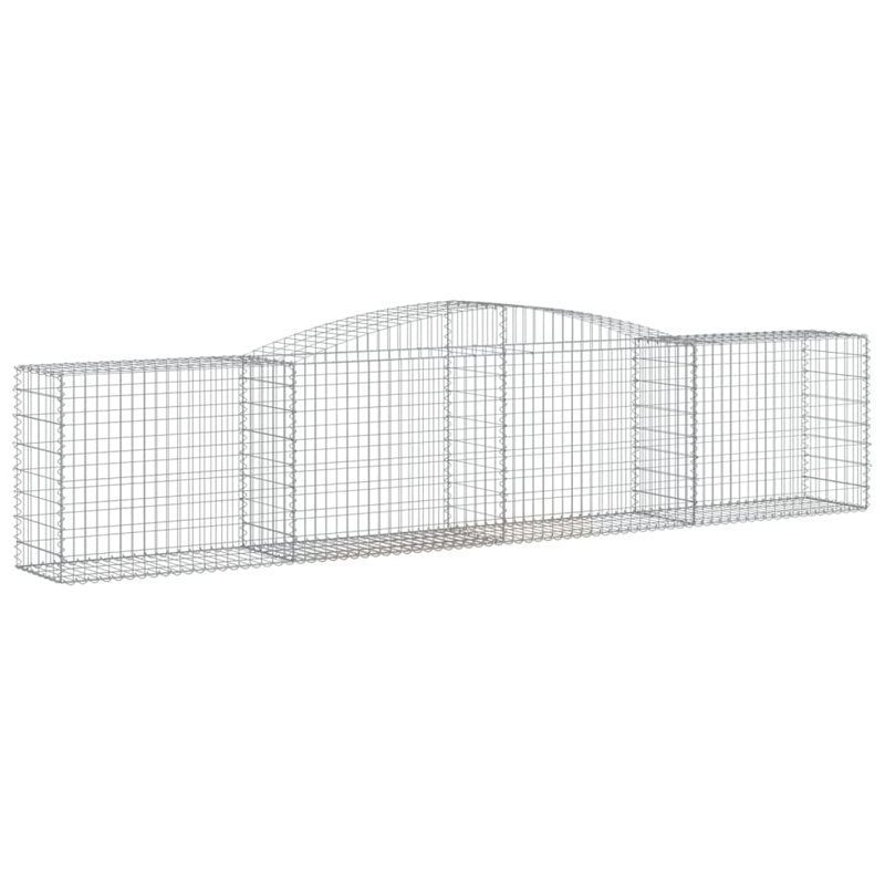 Clôture en métal argenté, 157,5 po x 19,7 po x 31,5 po / 39,4 po
