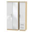 Yvette 3 Door Manufactured Wood Wardrobe-23704772-18860455