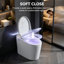 Toilette bidet intelligente sans réservoir avec ouverture / fermeture automatique, siège chauffant et capteur de pied