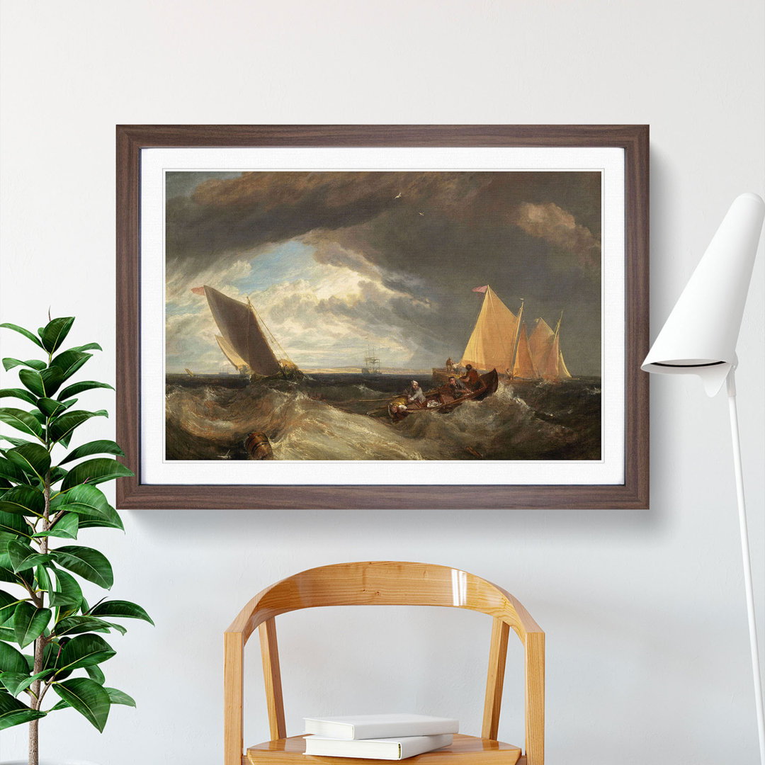 The Junction of the Thames by Joseph Mallord William Turner - Picture Frame Painting