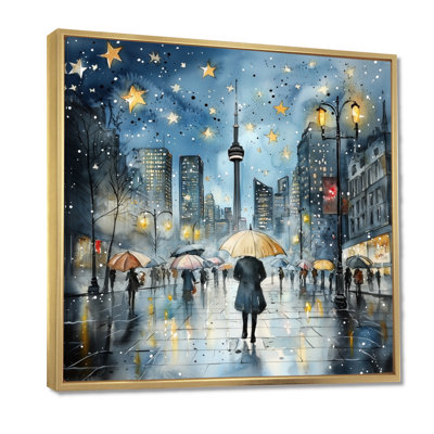 Toronto's Night View Of The Cn Tower I - City Toronto Wall Art