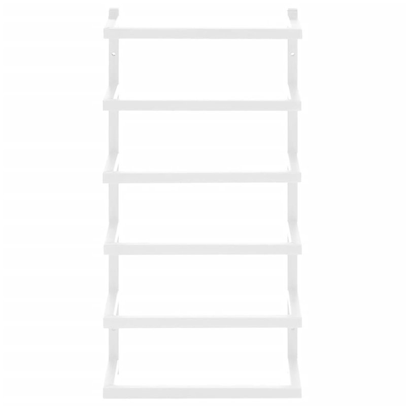 VidaXL Towel Holder Wall Mounted Towel Storage Holder Rack for Bathroom Steel, White
