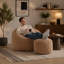 Fauteuil à billes avec repose-pieds-1603582598