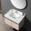 Comptoir de meuble-lavabo 37 po - marbre blanc, évier rectangulaire à dossier 4 po, dosseret, matériau, style traditionnel américain, pierre frittée