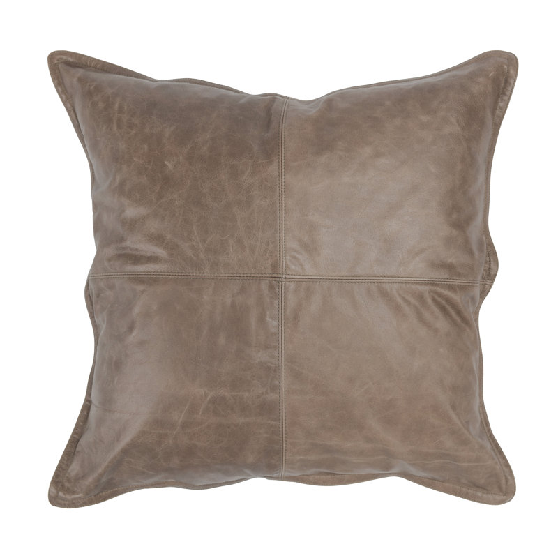 Cutler Reversible Throw Pillow, Taupe, Square 22"