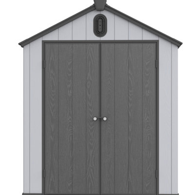 6x8ft Garden Plastic Shed - & Easy To Assemble Backyard Storage Construction