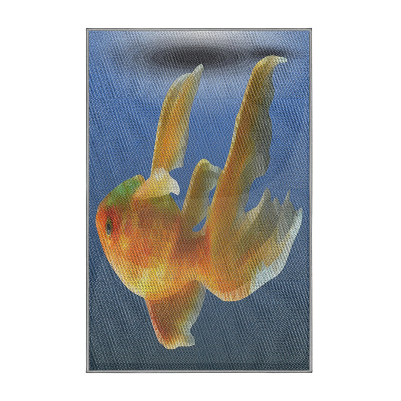 Tapis orange Maen, Rectangle 5 pi x 7 pi