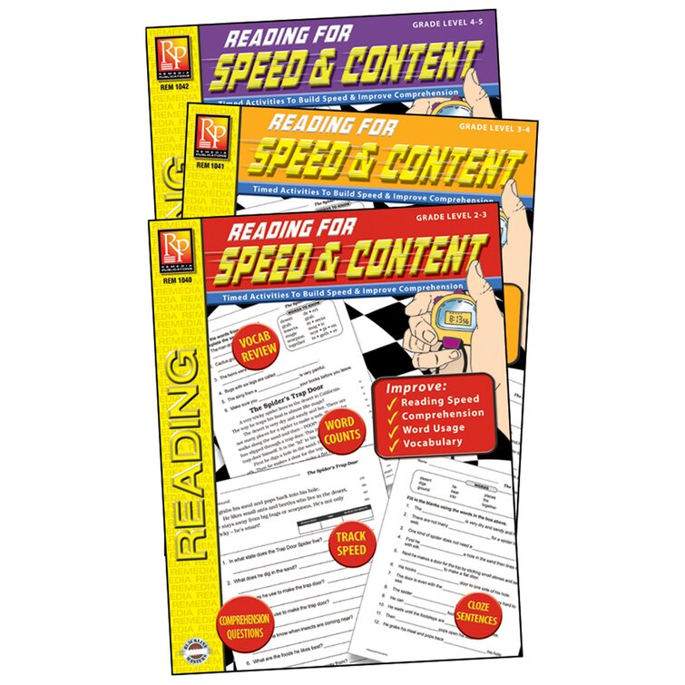 Reading for Speed and Content Book
