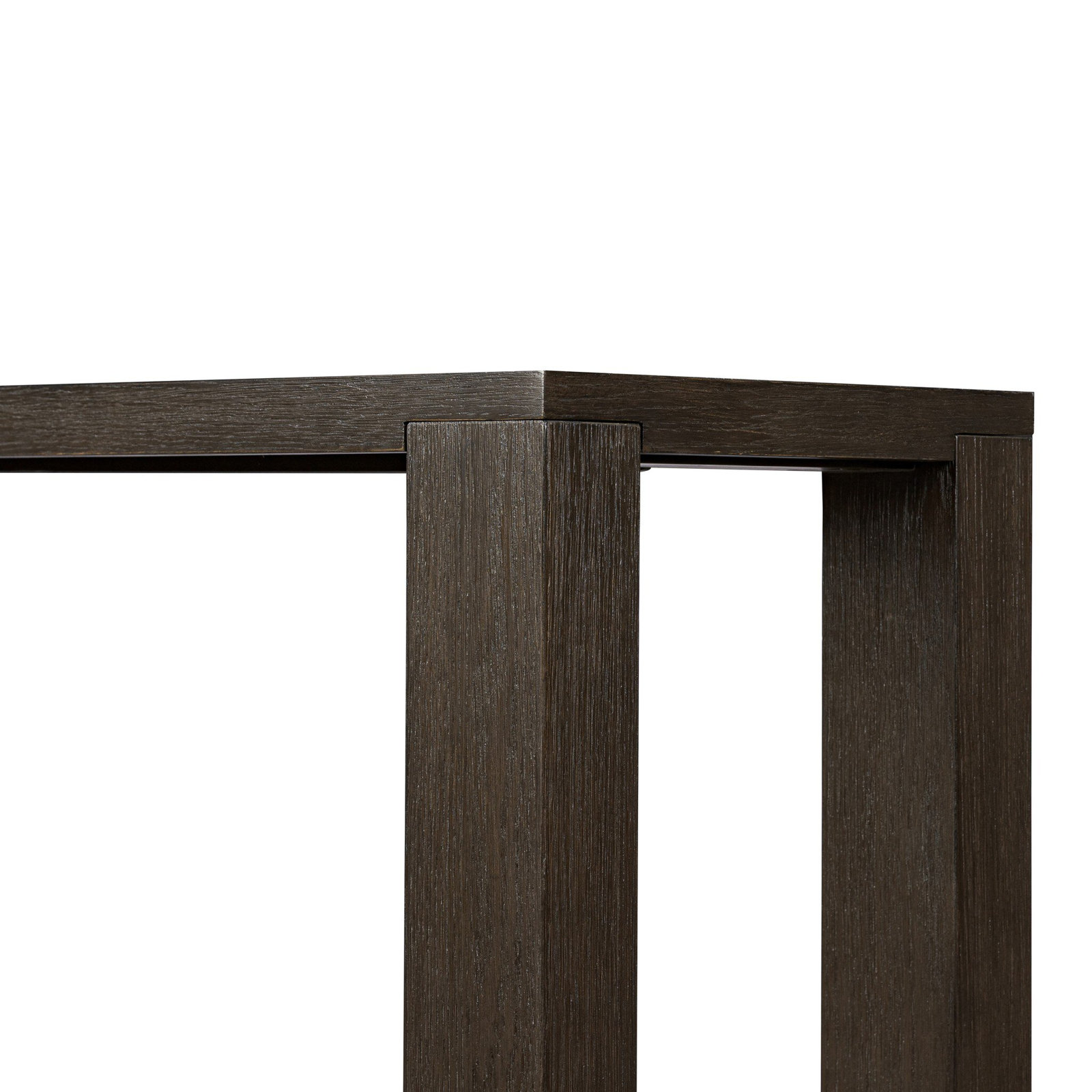 Flores 72" Console Table, Dark Anthracite Oak
